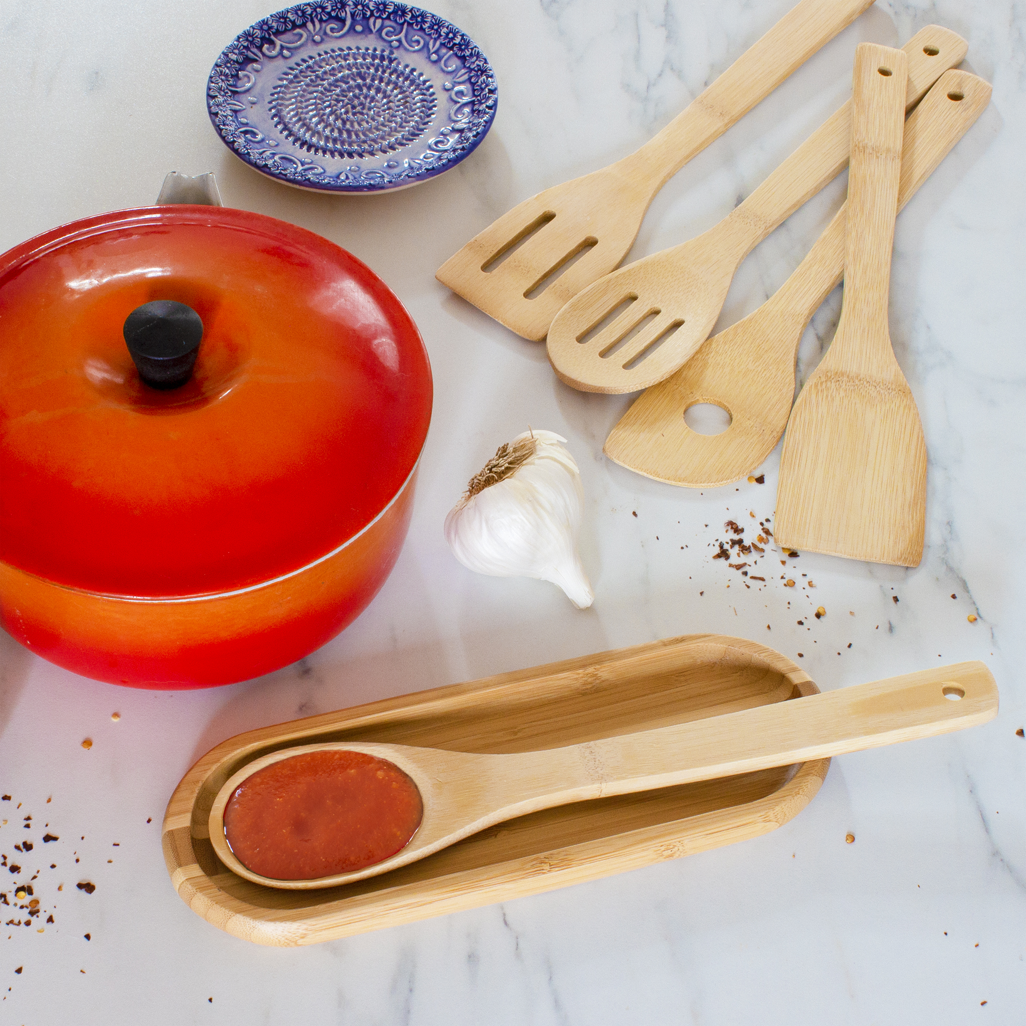 5-Piece Bamboo Cooking Utensil Set 3
