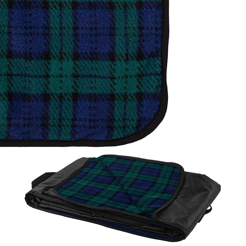 260g Polyester Fleece Picnic Blanket 50" x 60" 2