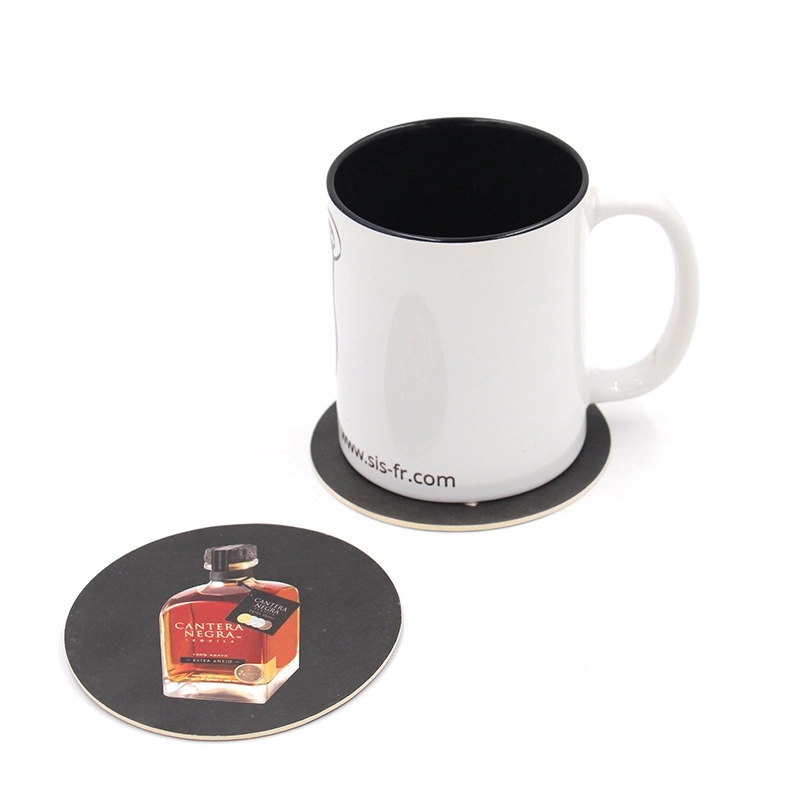 3.5" Round Pulpboard Coaster 5