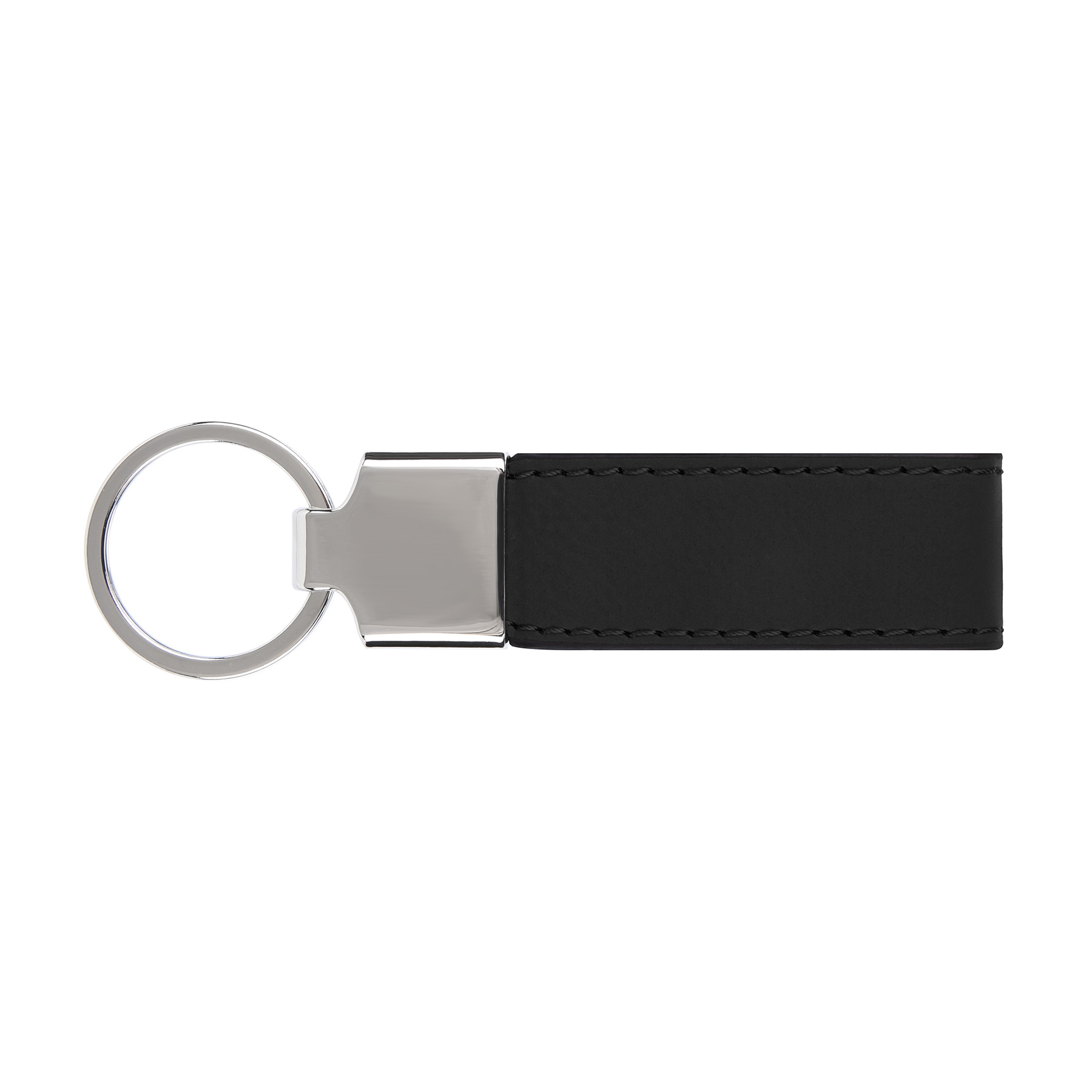 Luxe Zinc Alloy Key Chain With Short Leather Lanyard 3
