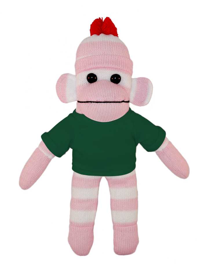 Pink Sock Monkey with Tee 4