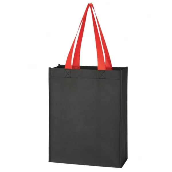 Non-woven Two-tone tote bag-9.5x12x4.5 5