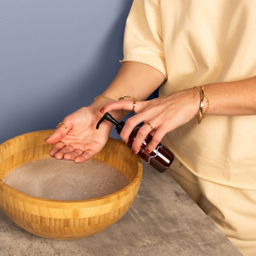 4 OZ WASH WITH PUMP CAP - DIRECT PRINT