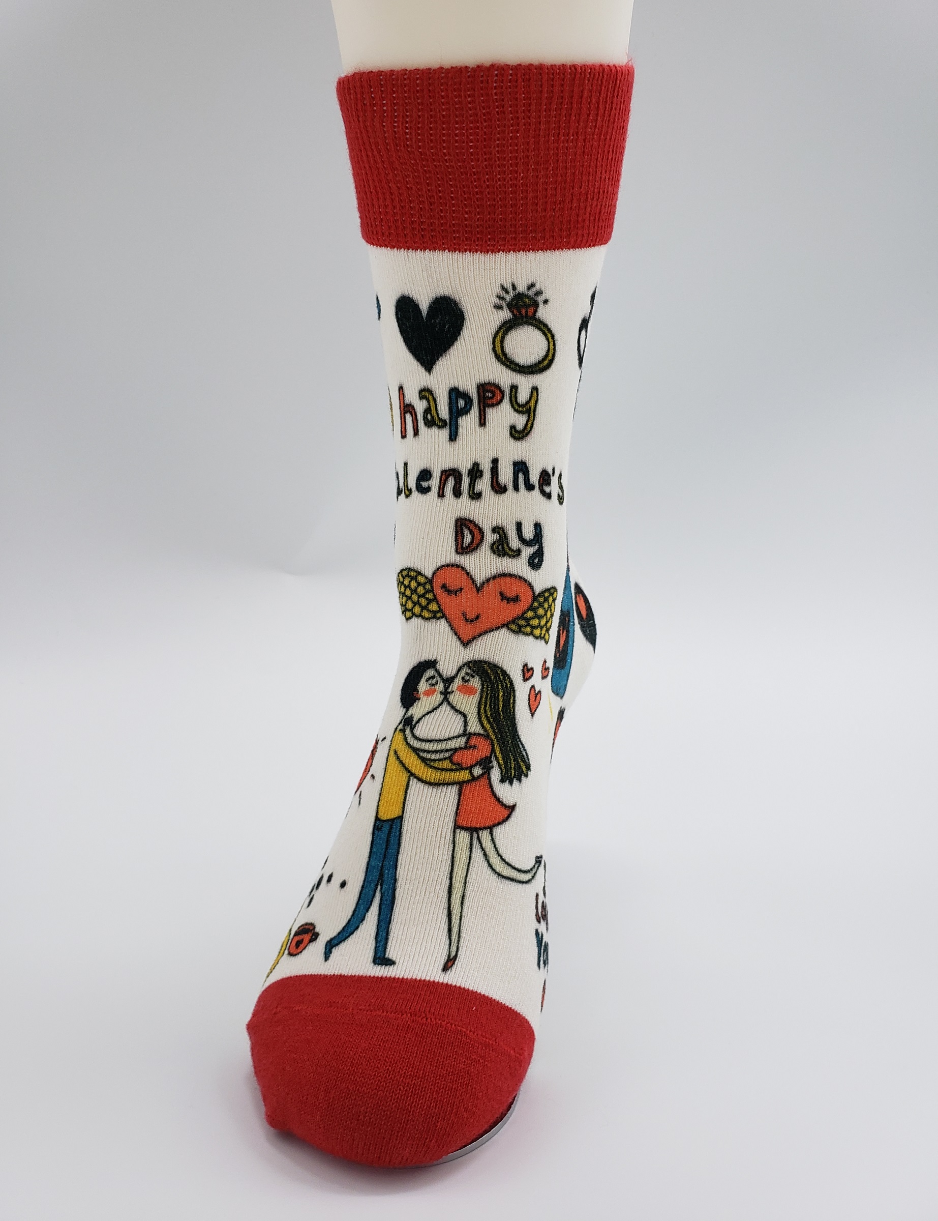 Luxury 360 degree Seamless DTG Full Color Bamboo or Cotton Dress Socks 3