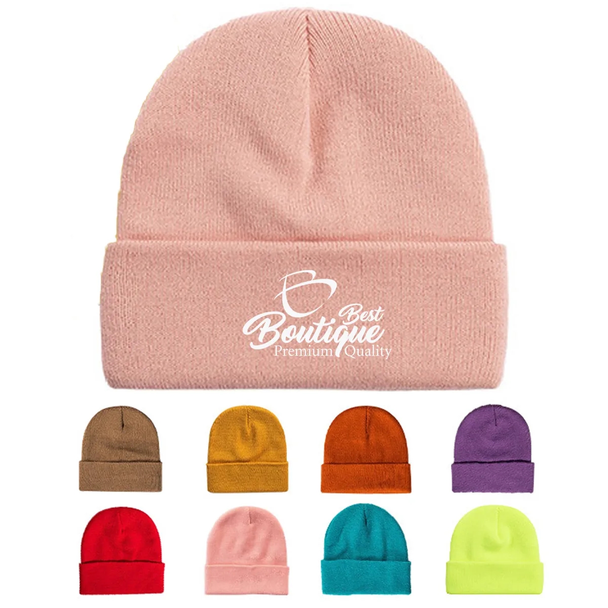 Winter warm earmuffs Thermal Reversible Knit Cuffed Beanie 5