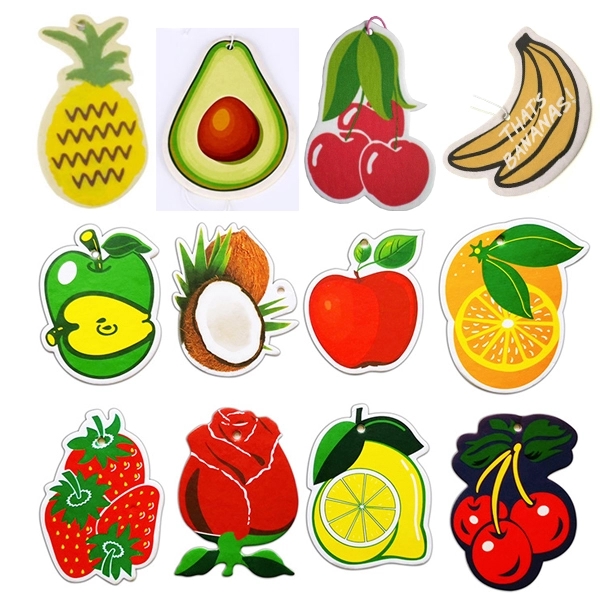 Fruit Shape Scent Paper Car Air Freshener 2