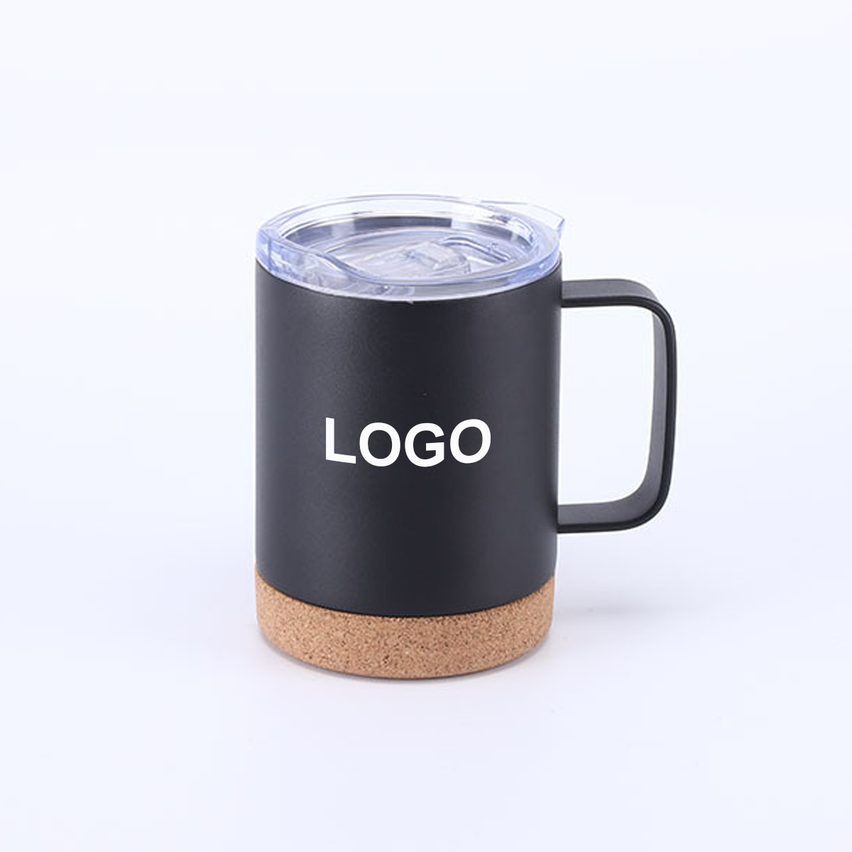 12oz Insulated Mug with Cork Bottom 1