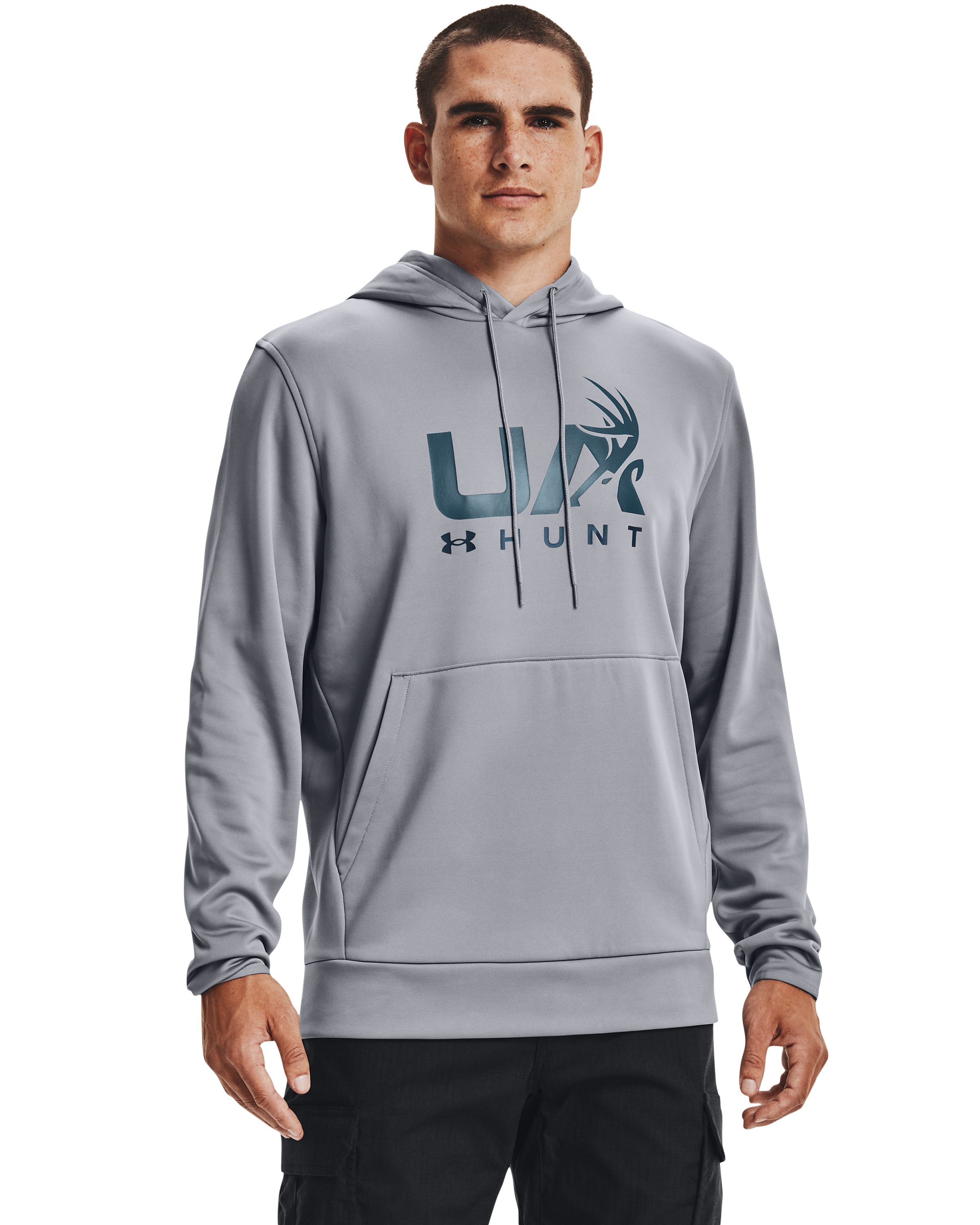 Men's Armour Fleece Hunt Logo Hoodie, custom hoodie or sweatshirt with logo imprint 3