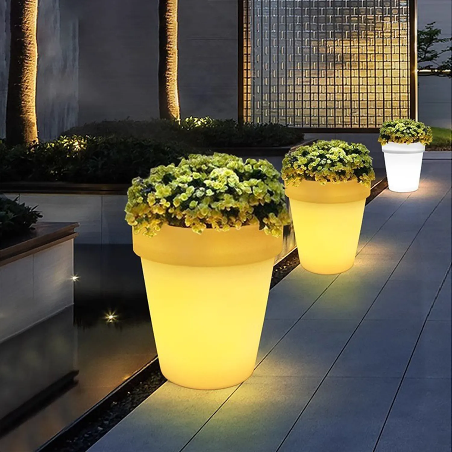 Solar LED Luminous Flowerpot 5