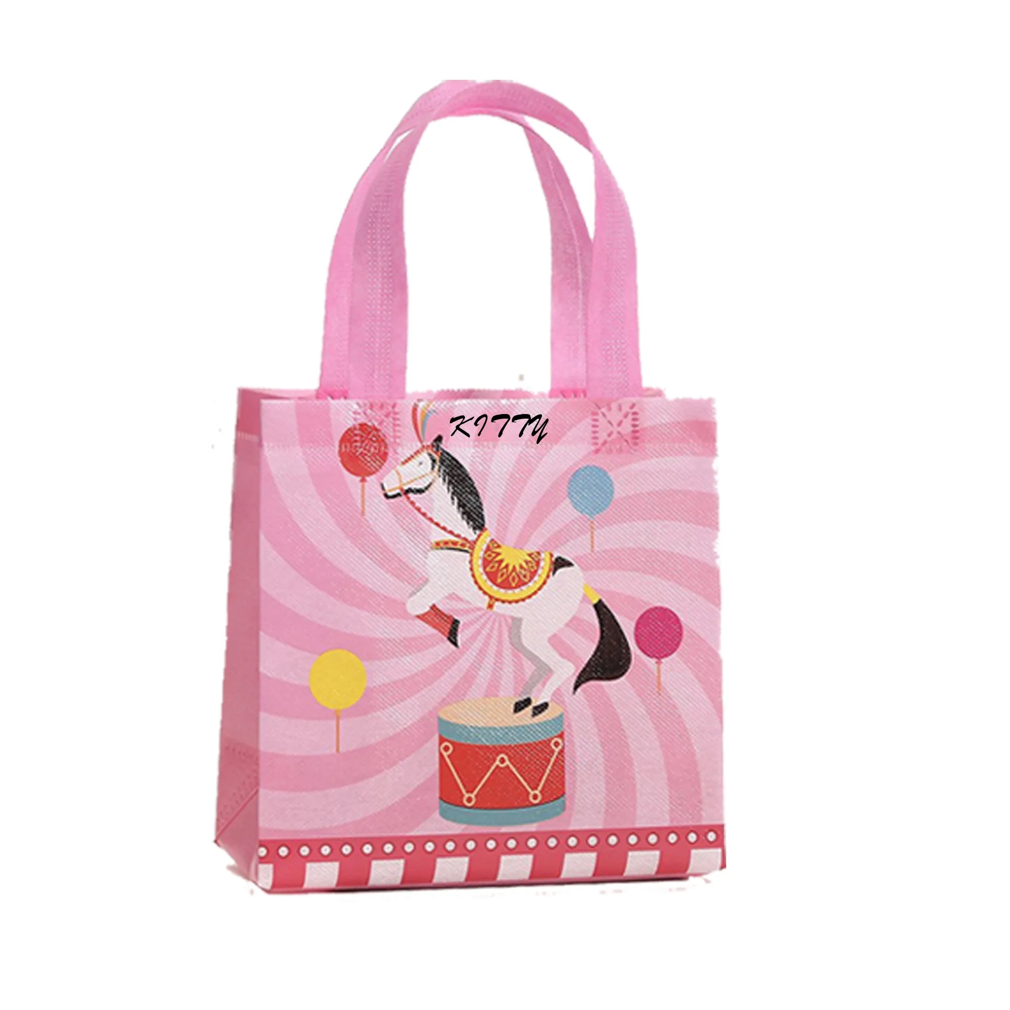 Children's Gift Tote Bag With Circus Print 4