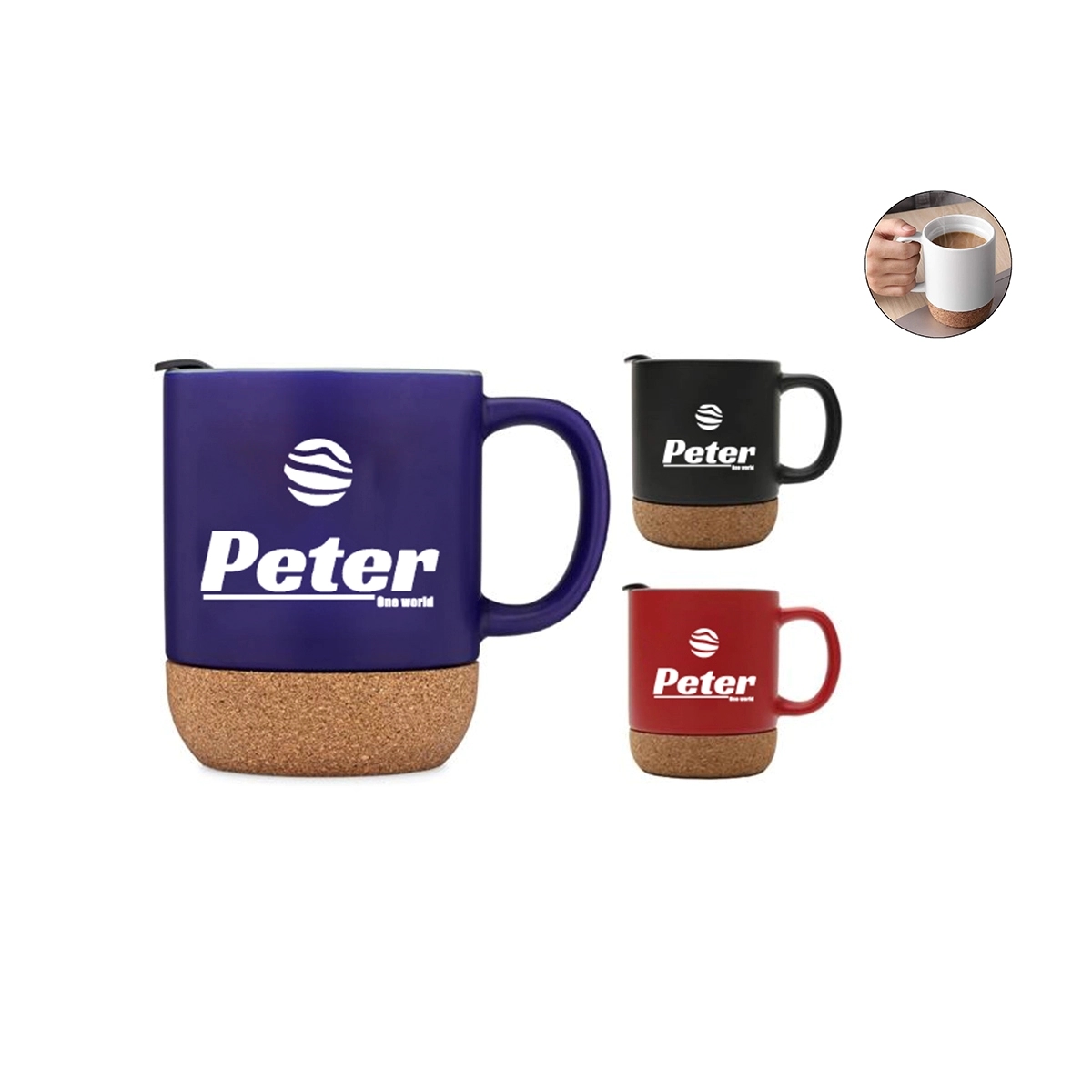 Cork Base Ceramic Mug 1