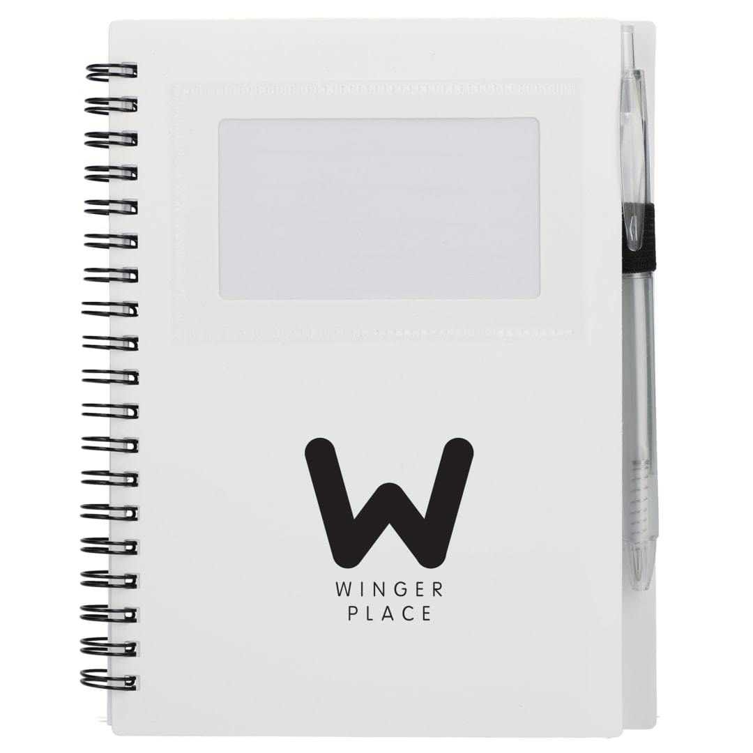 FSC® Recycled 5" x 7" Star Spiral Notebook with Pe 213