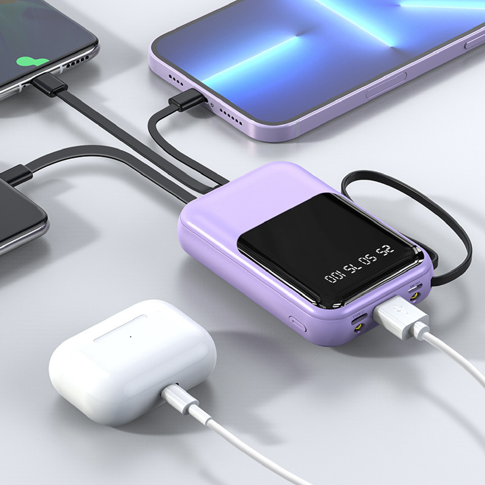 Flashlight Power Bank Large Display 5