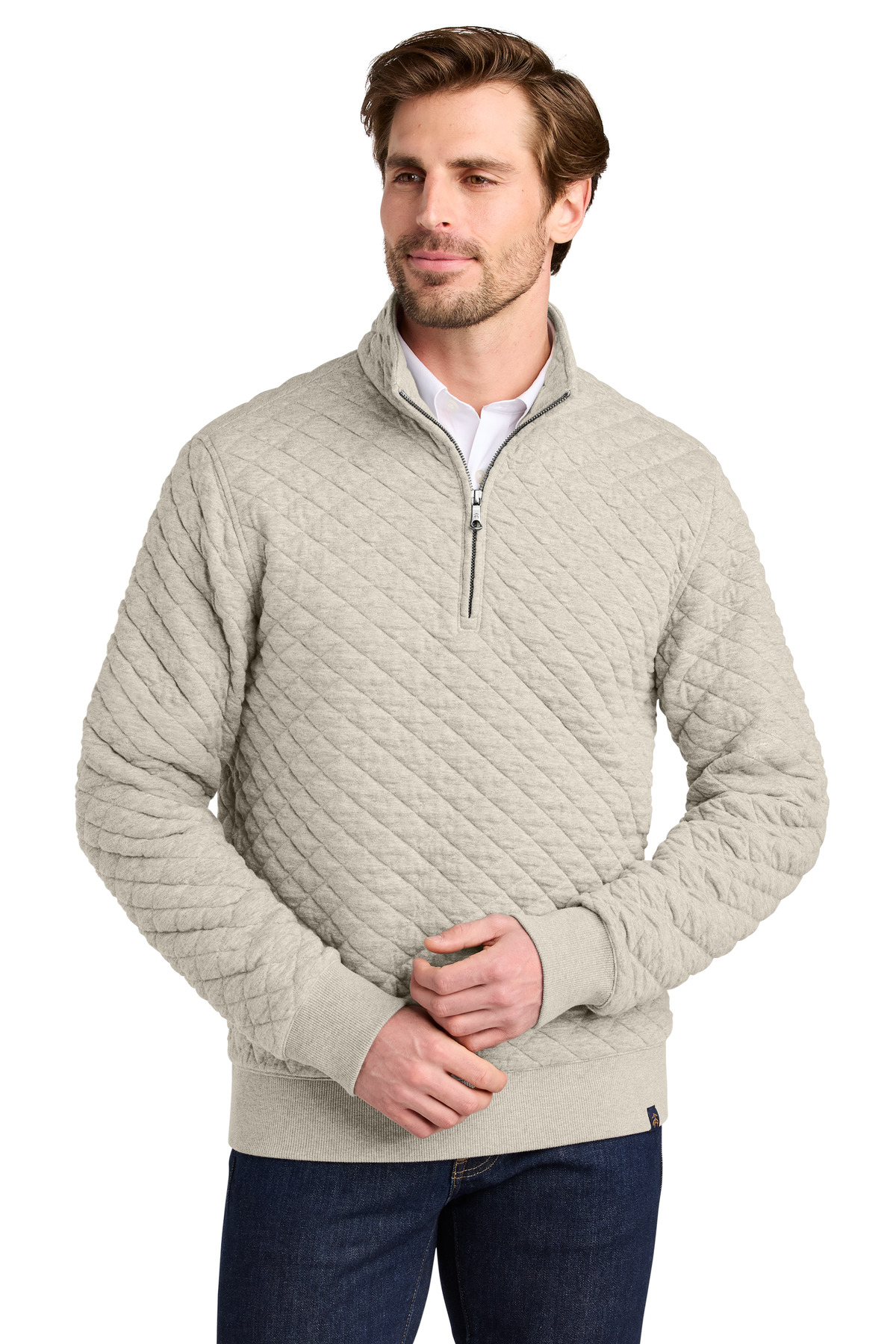 Brooks Brothers Diamond Quilt 1/4-Zip BB18212 33
