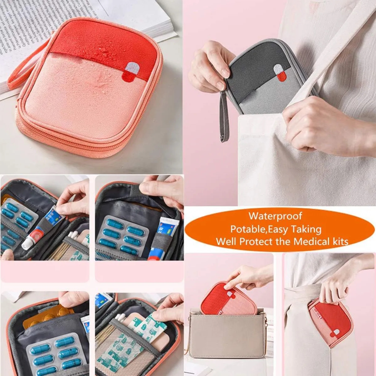 Portable First Aid Bag Medicine Pouch 3