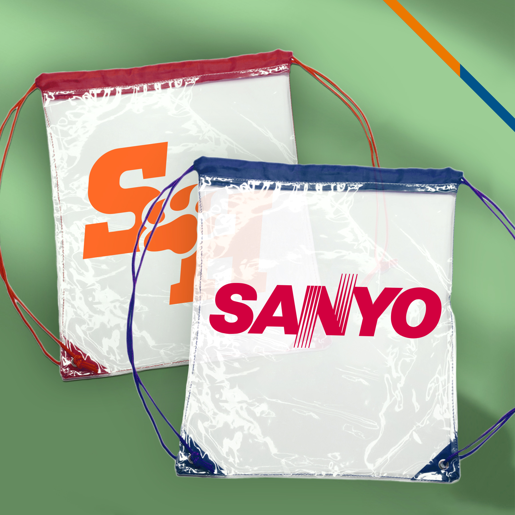 Claron Plastic Drawstring Backpacks 5