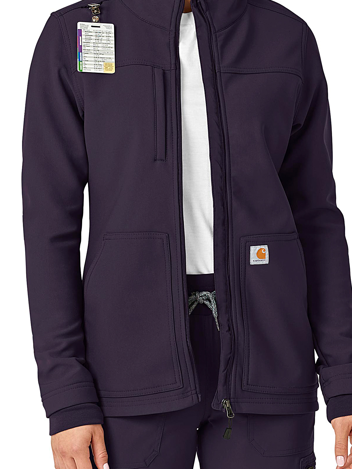 Carhartt Scrubs - Rugged Flex Peak - Women's Three-Pocket Bonded Fleece Jacket 11