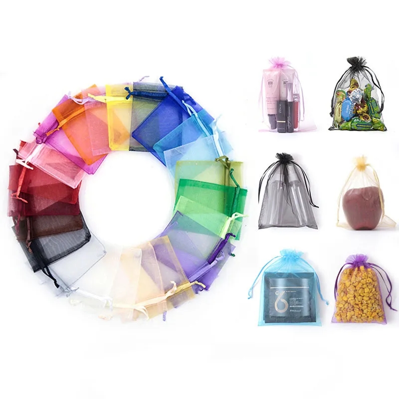 Drawstring Mesh Organza Gift Bag 6