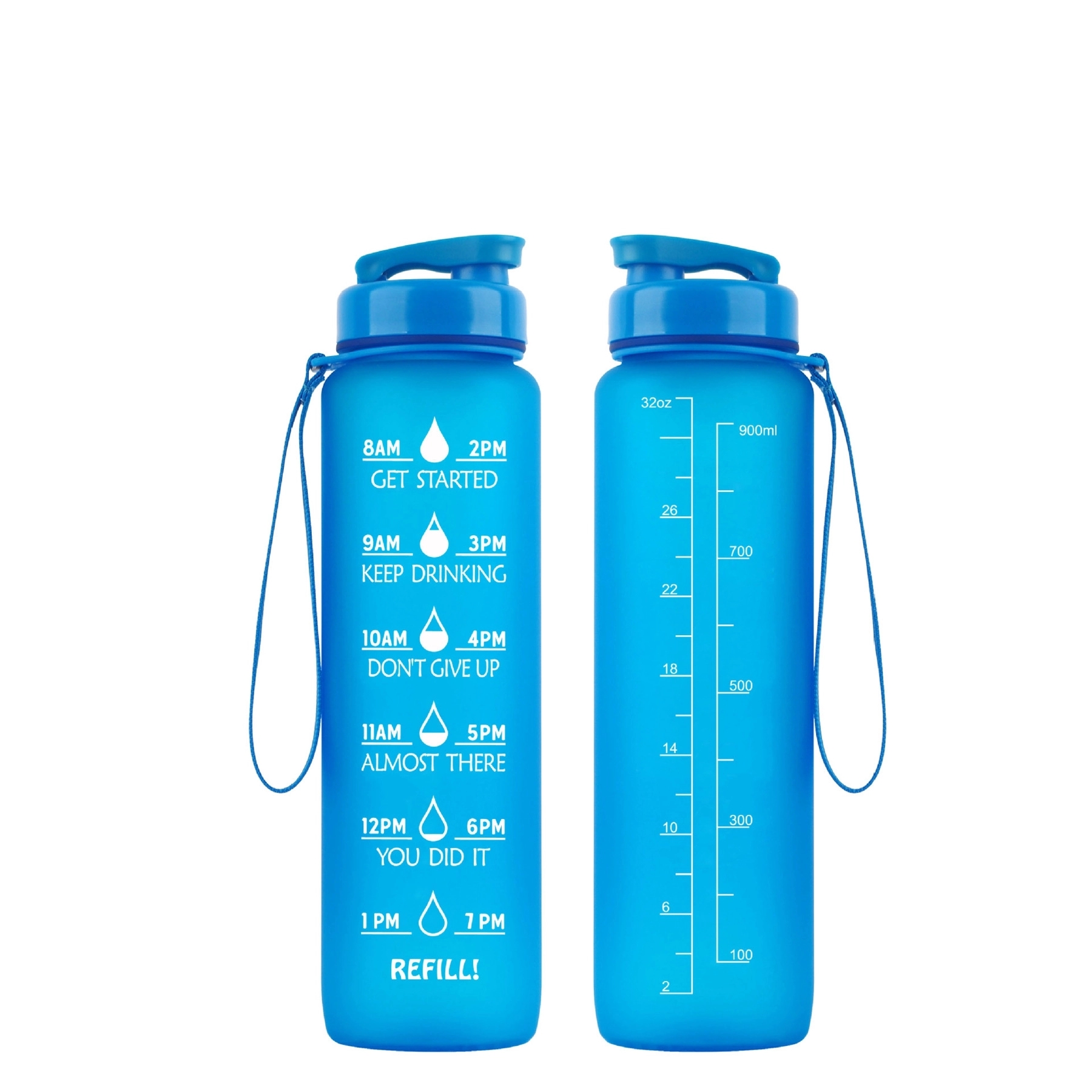 32 Oz Motivational Water Bottle With Time Marker 10
