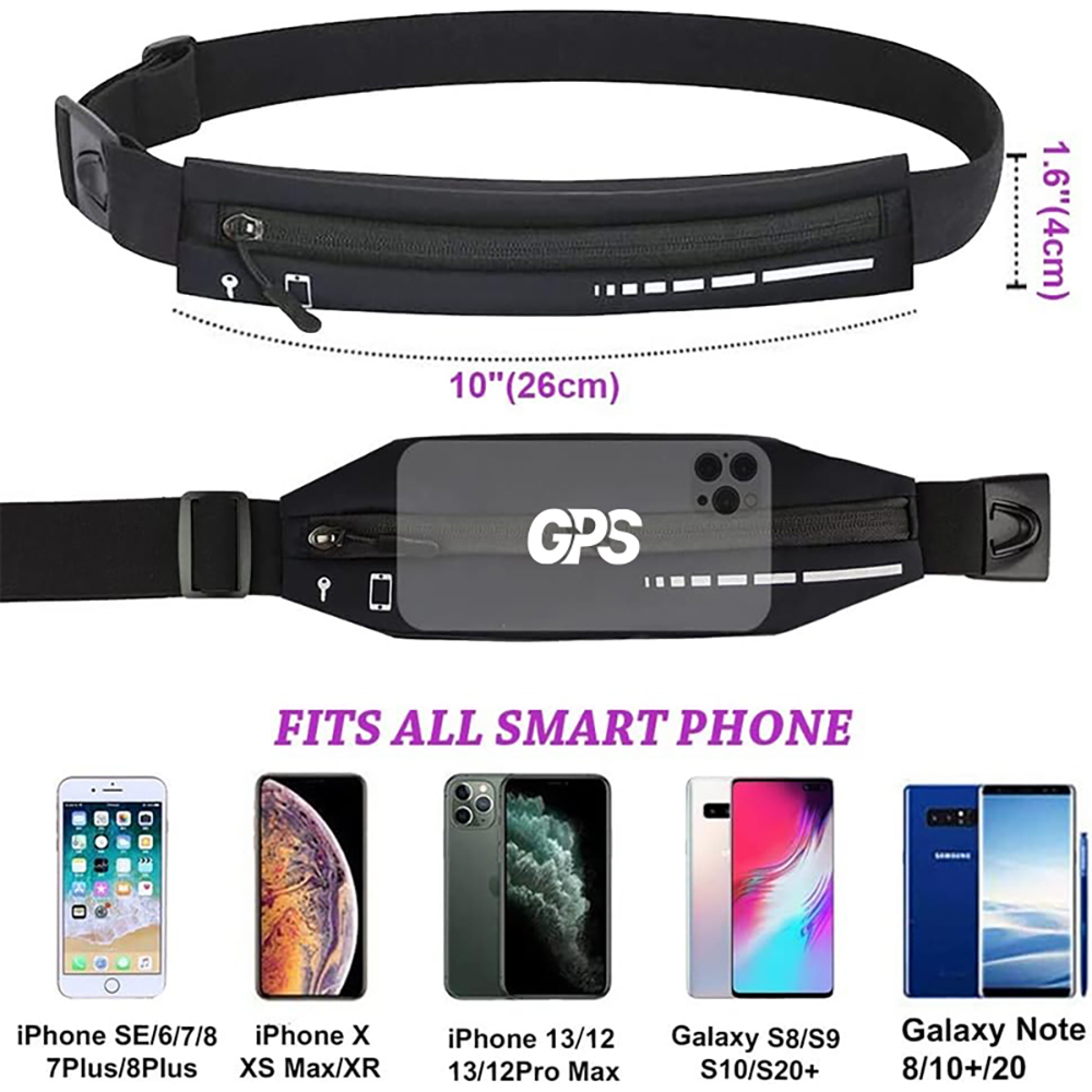 Running Belt with Adjustable Elastic Band 2