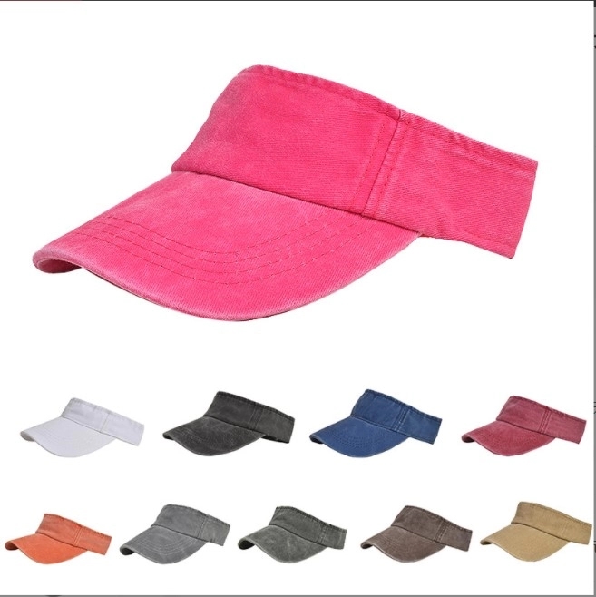 Washed Denim Sun Visor Hat/Cap 7