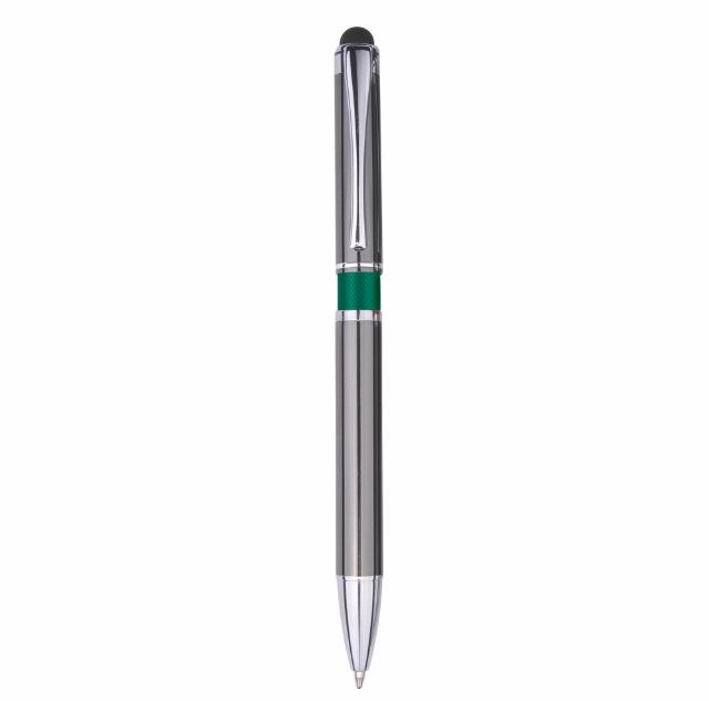 Metal premium click ball point stylus pen with color ring 2