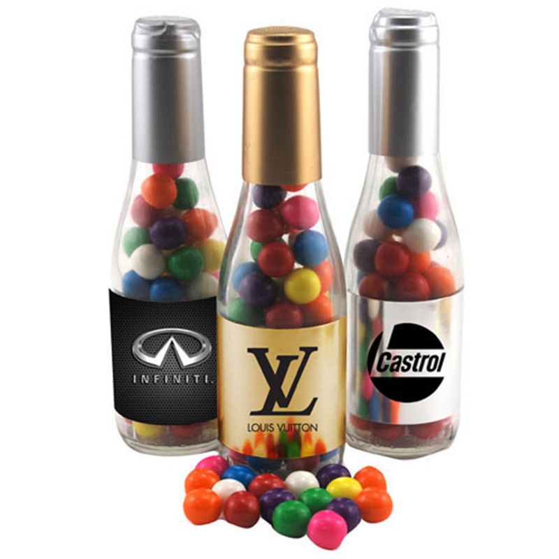 Champagne Bottle with Gumballs 1