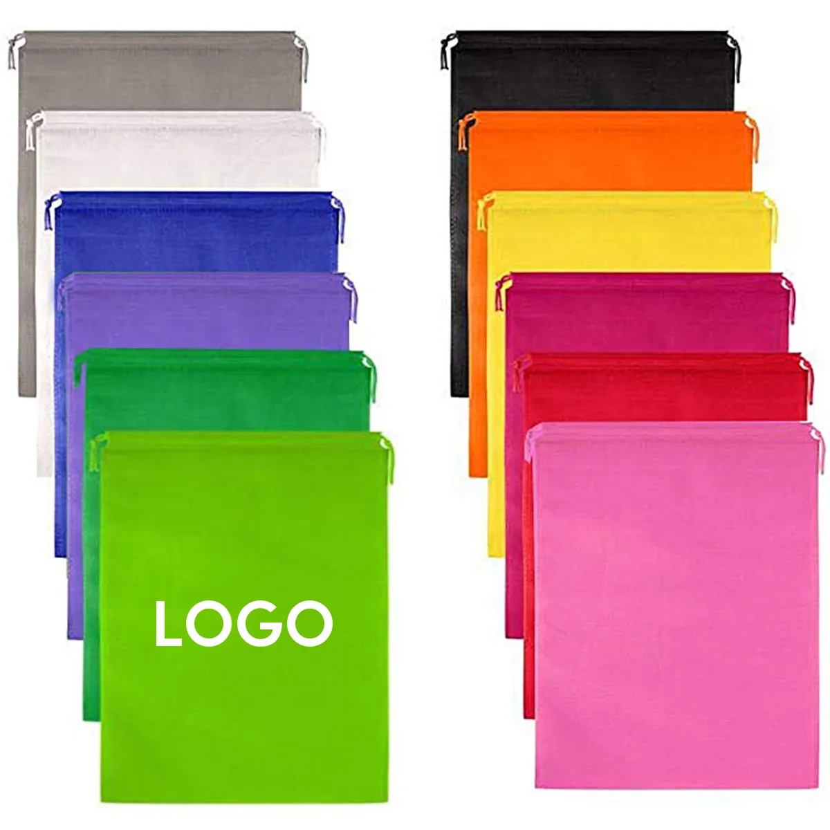 Non Woven Drawstring Storage Organizer Pouch Bag 3