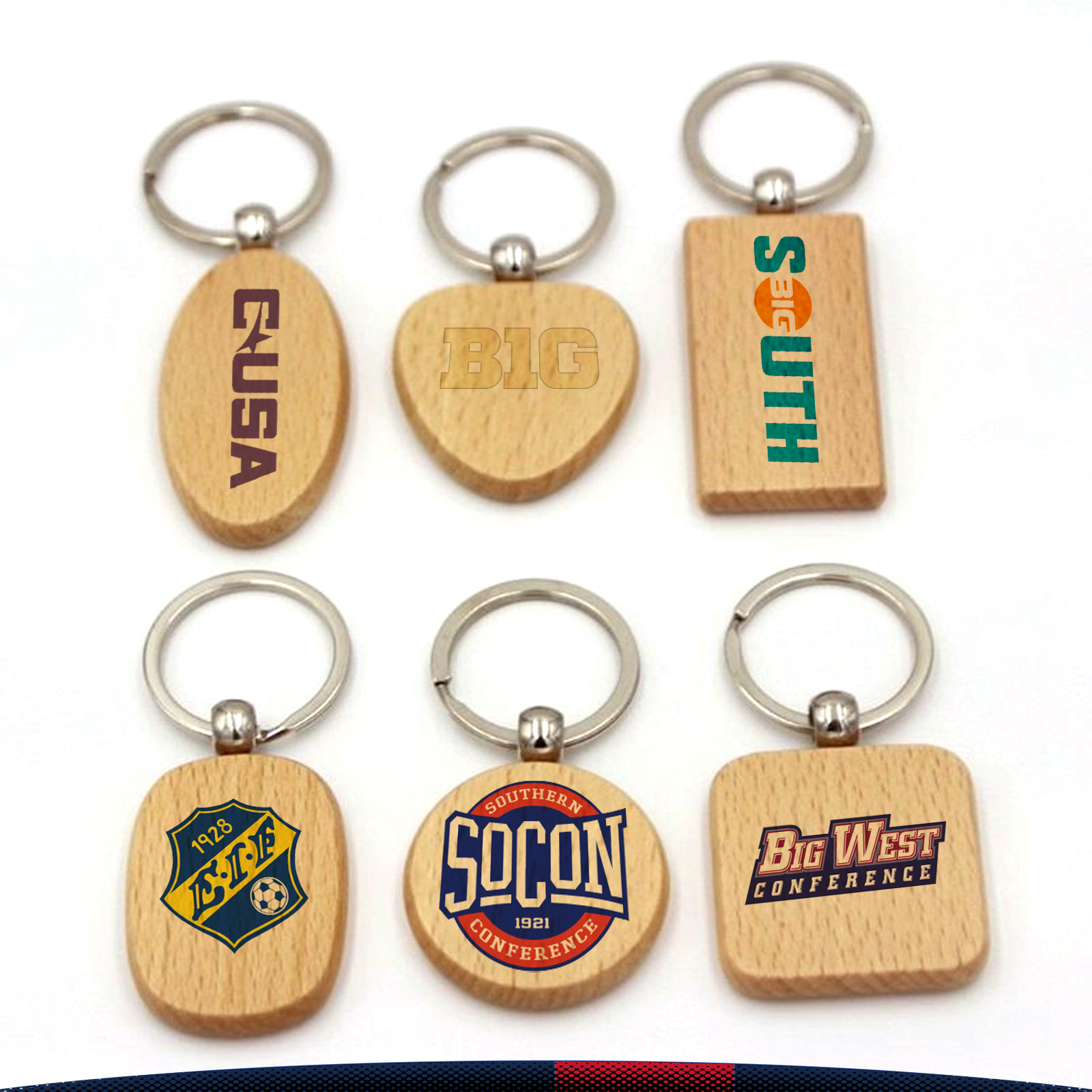 Winky Wooden Keychain 6