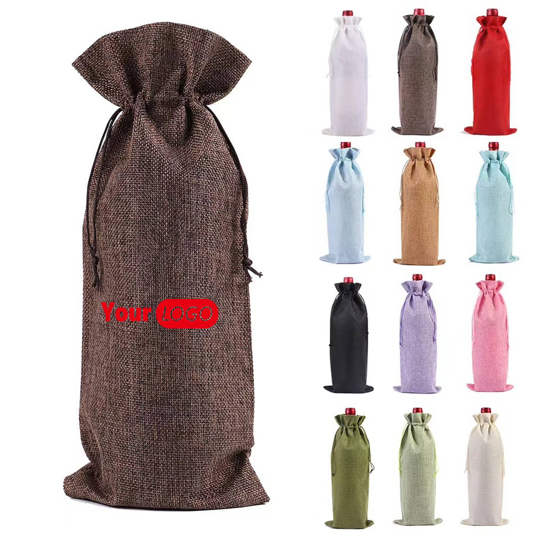 Wine Bottle Bag With Drawstring 1