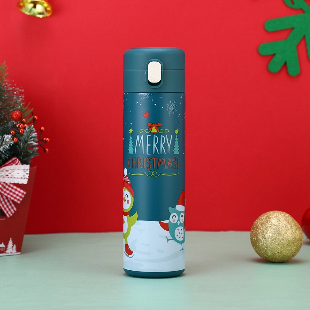 Christmas Stainless Steel Vacuum Insulated Water Bottle, custom water bottle with logo imprint 1