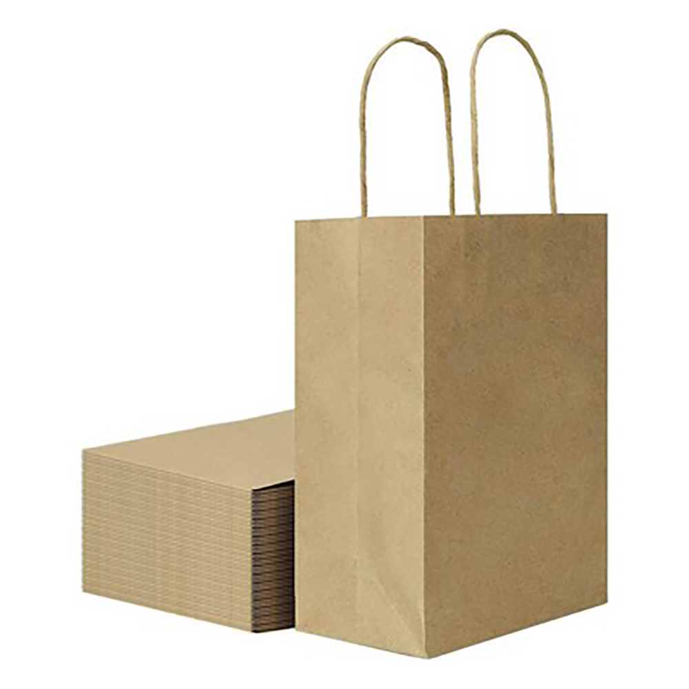 Natural Kraft Custom Paper Shopping Bag 8