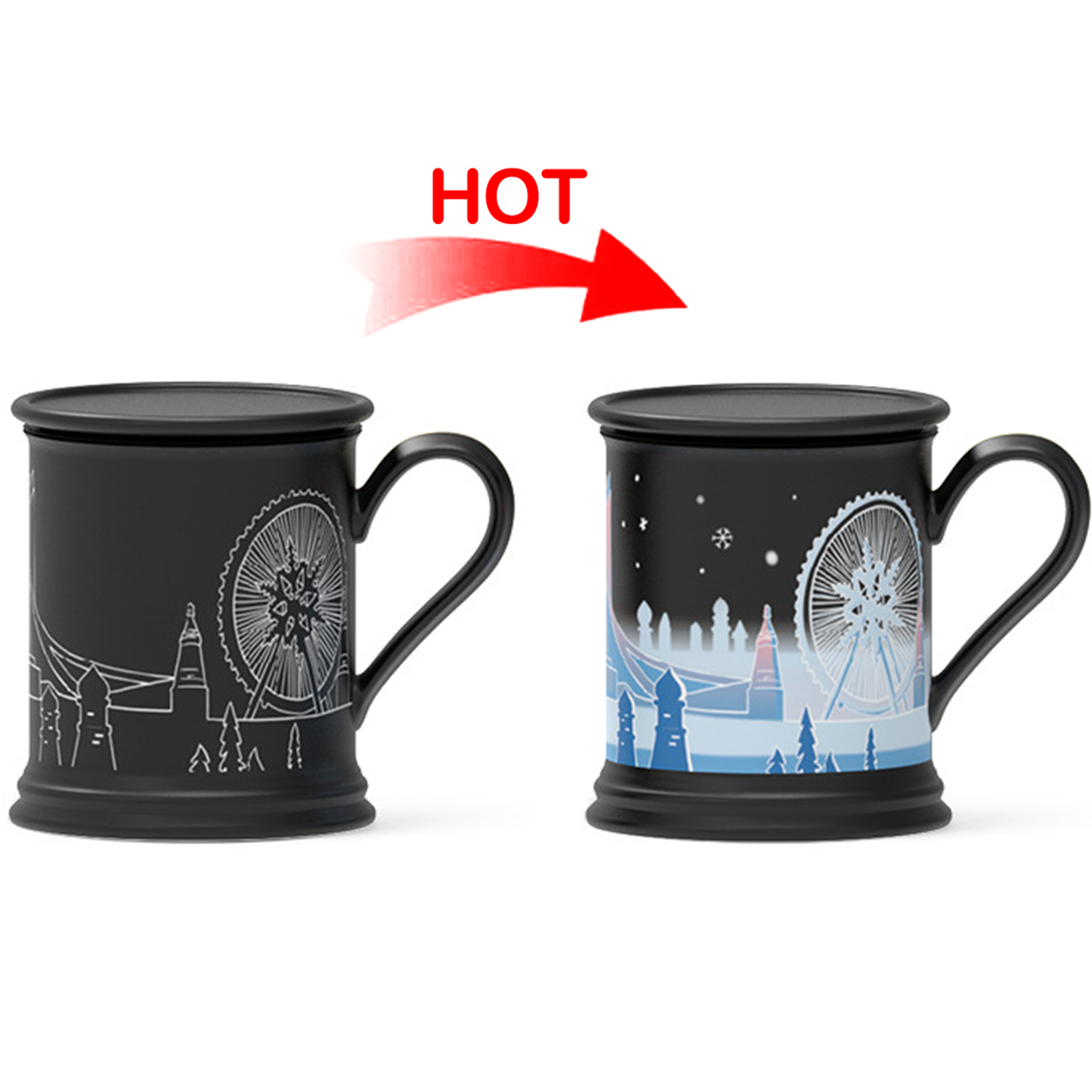 12oz Color Changing Christmas Ceramic Mug 3