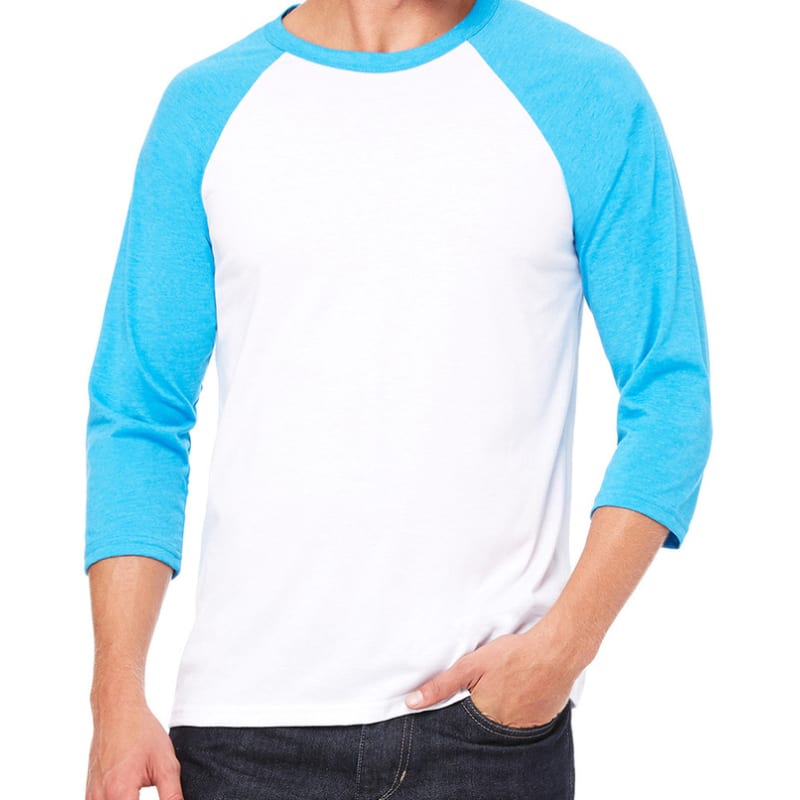 Bella Unisex 3/4-Sleeve Baseball T-Shirt 2