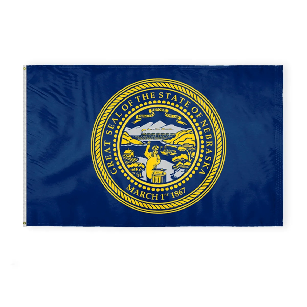 12"x18" to 8'x12' Nebraska Nylon Flags 1