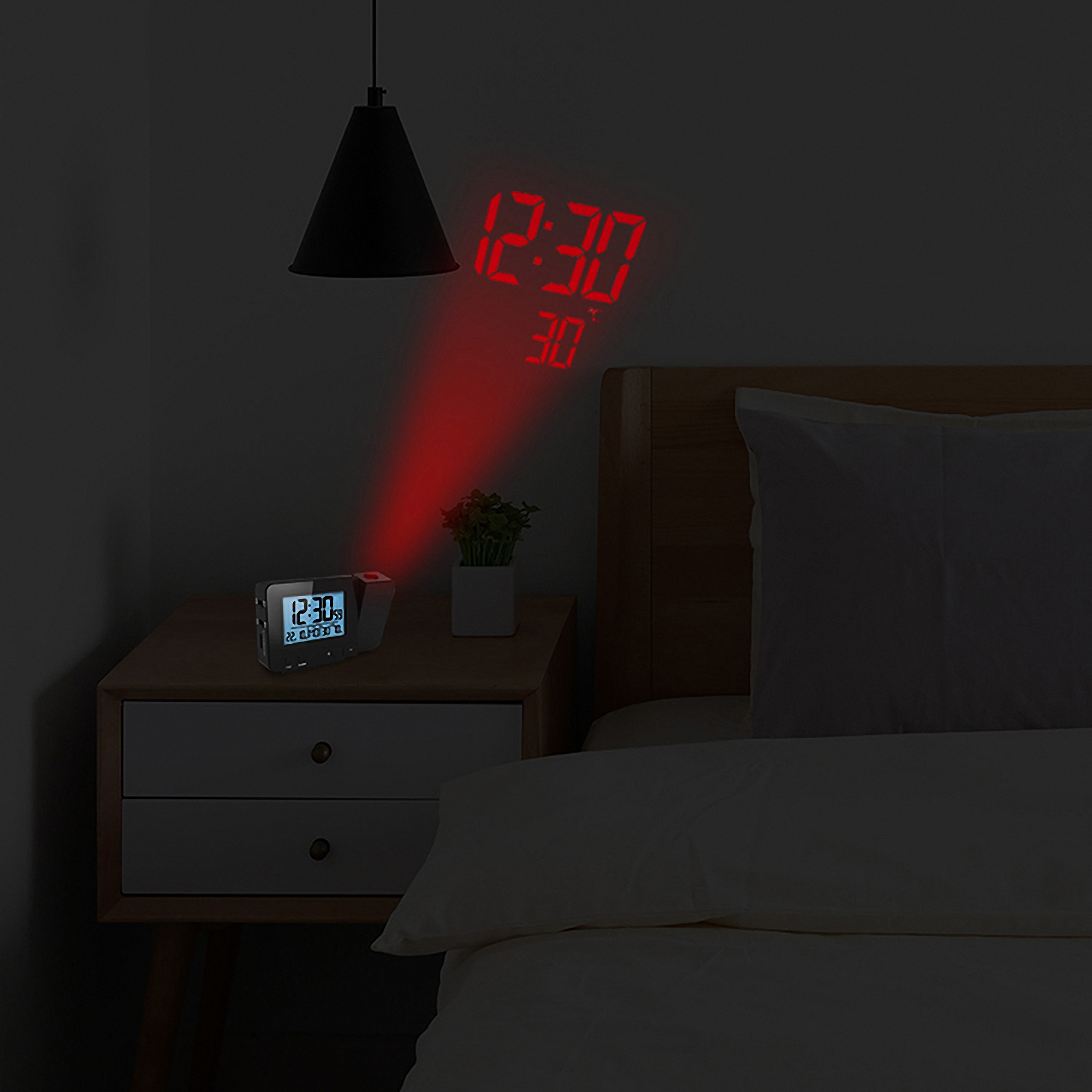 Weather Station Projection Alarm Clock 3