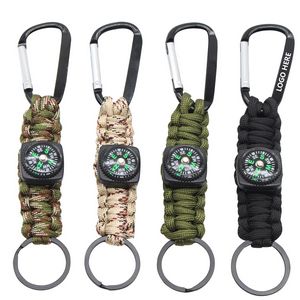 Handmade Paracord Key Chain With Compass 16