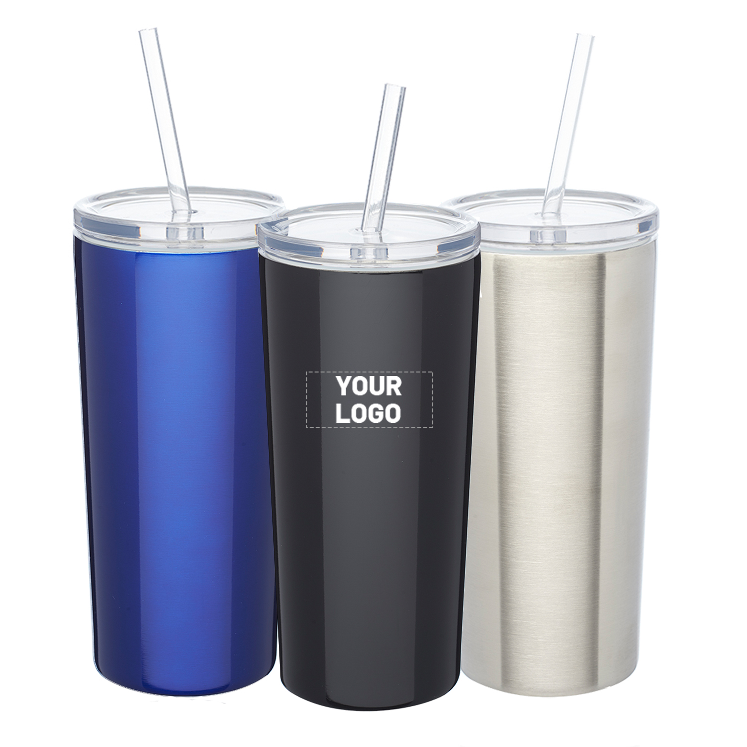 Stainless Steel Tumbler with Straw, 16 oz. 6