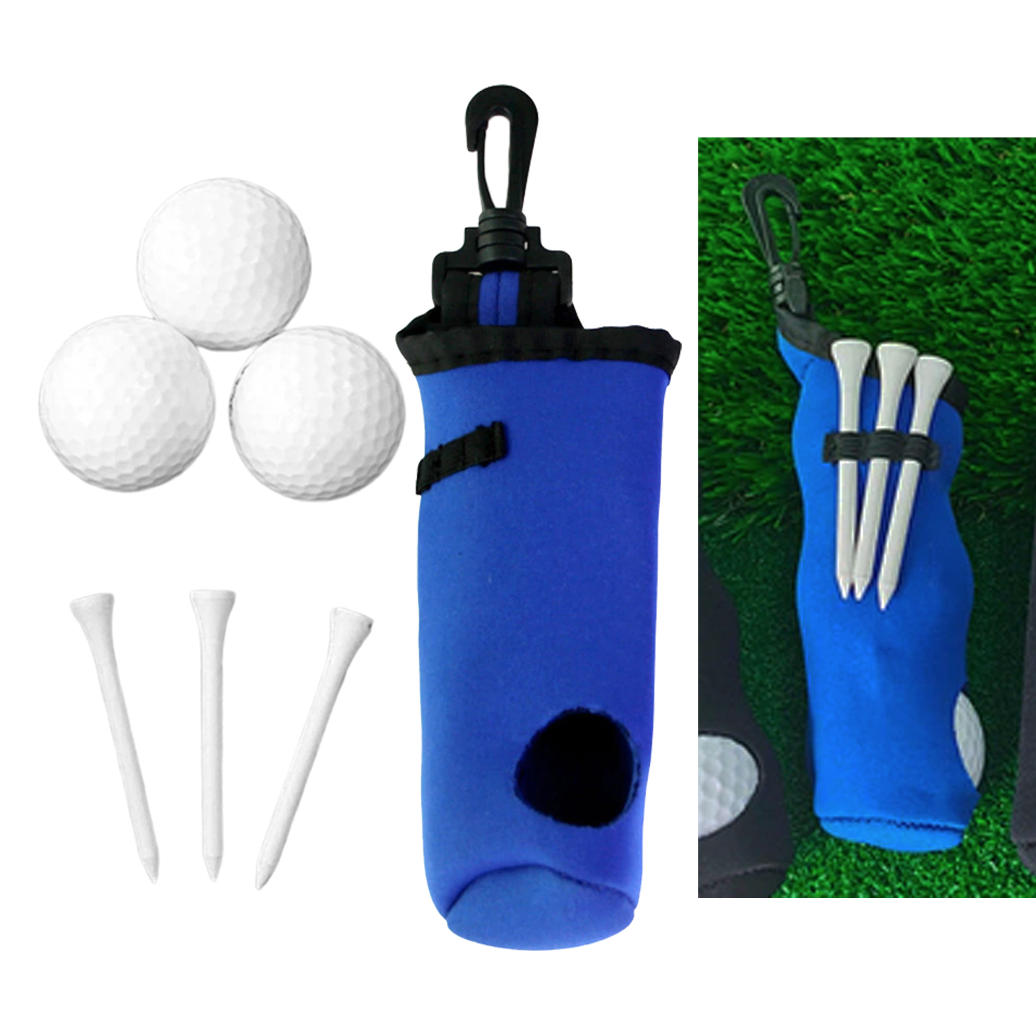 Neoprene Golf Ball & Tee Holder 5
