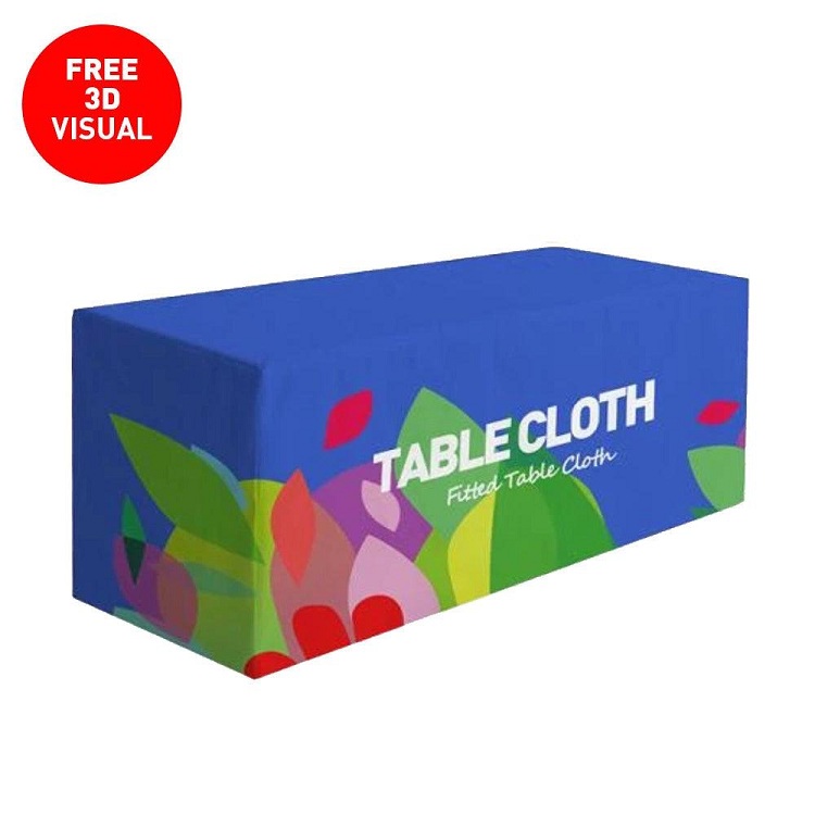 Premium 6' Fitted Table Cloth 4-sided (Full-Color Full Bleed)