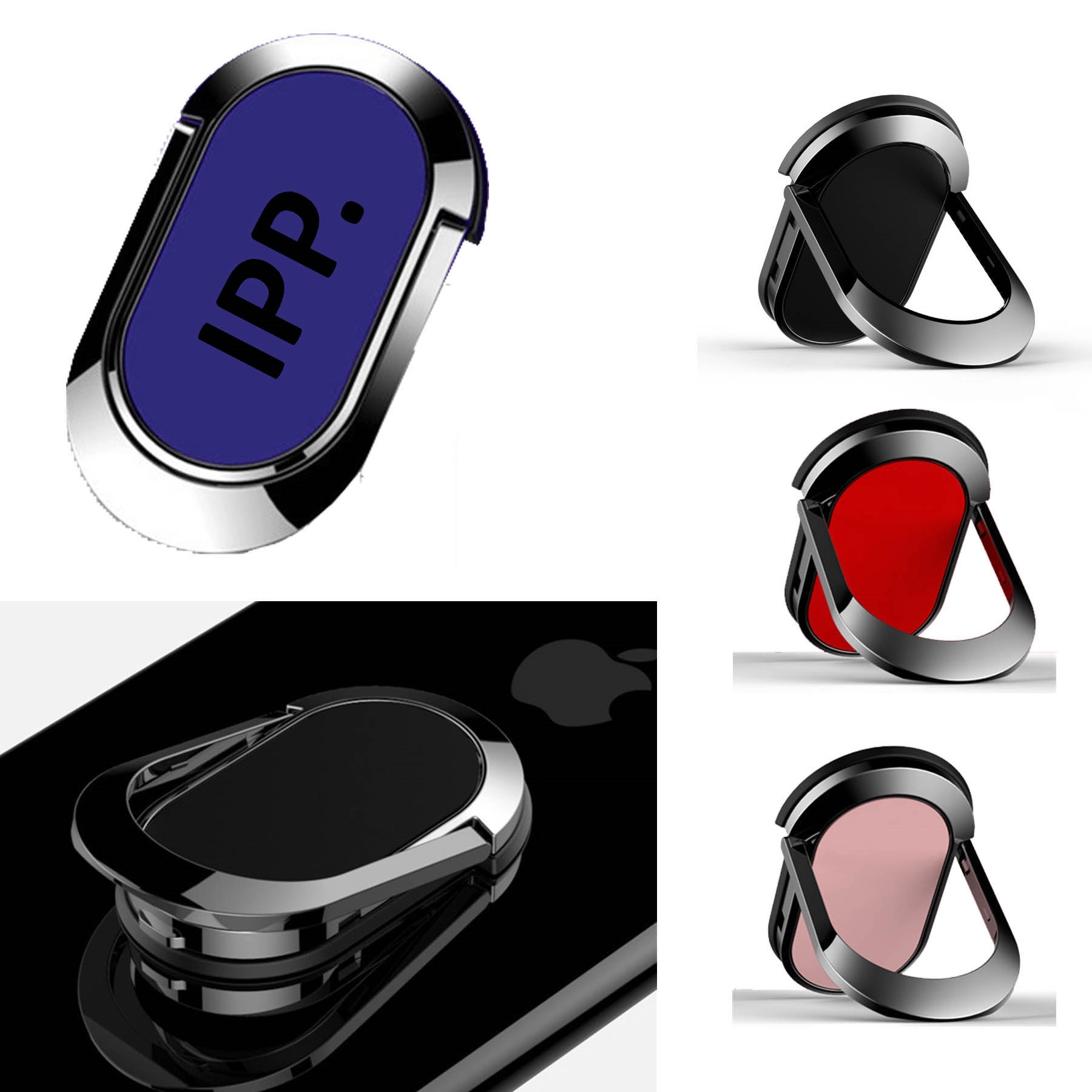 Cell Phone Finger Ring Holder Kick Stand 360 degree Rotation 2