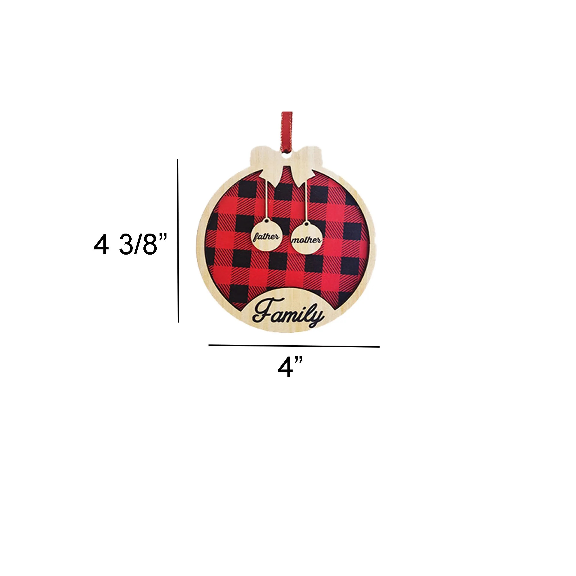 Spot Wooden Full Color Christmas Ornaments 3