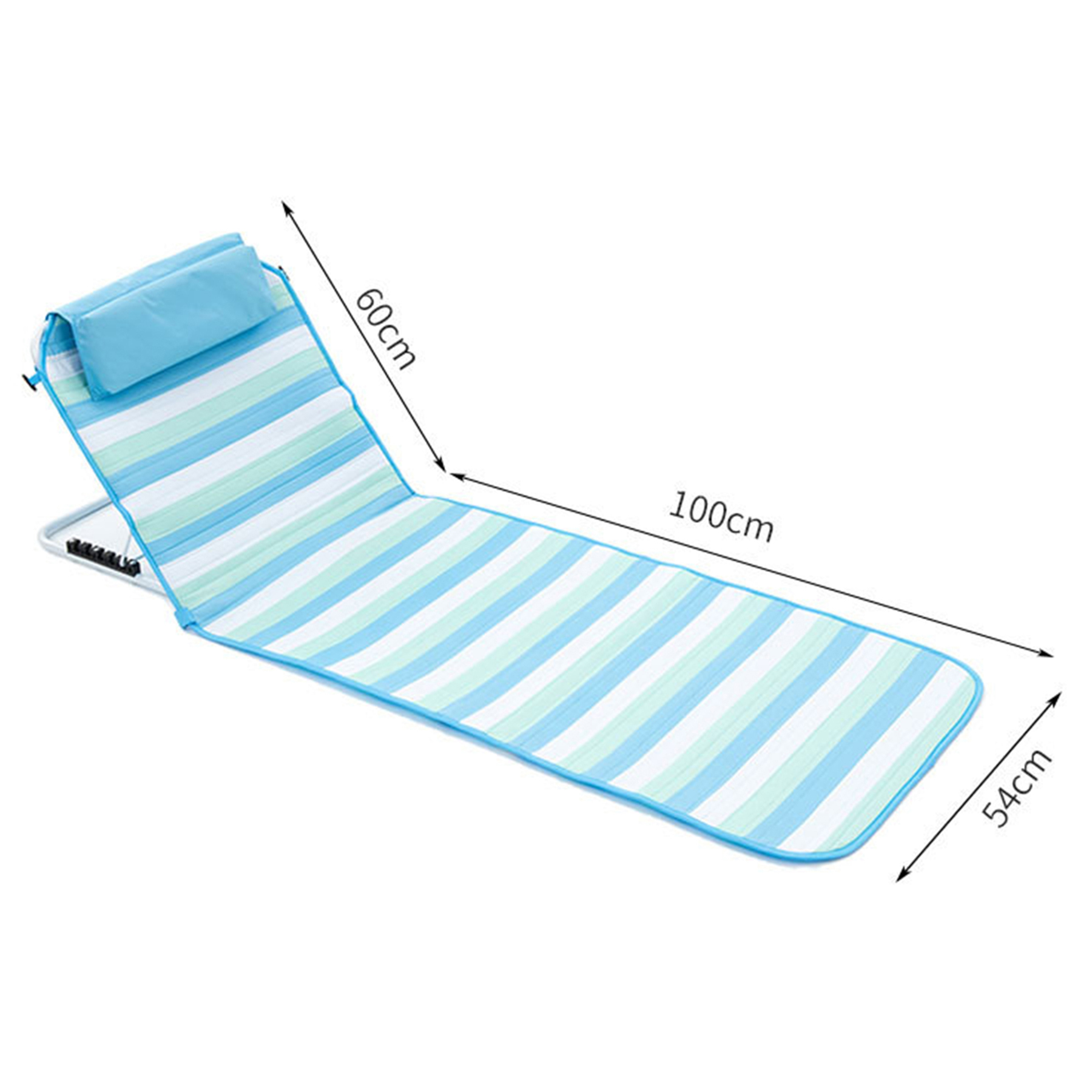 Portable Folding Lounging Beach Chair 3
