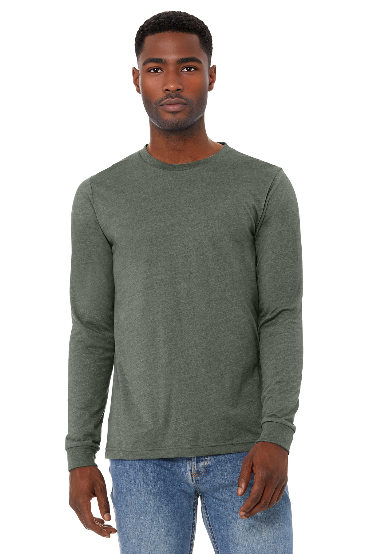 BELLA+CANVAS Unisex Heather CVC Long Sleeve Tee BC3501CVC 39