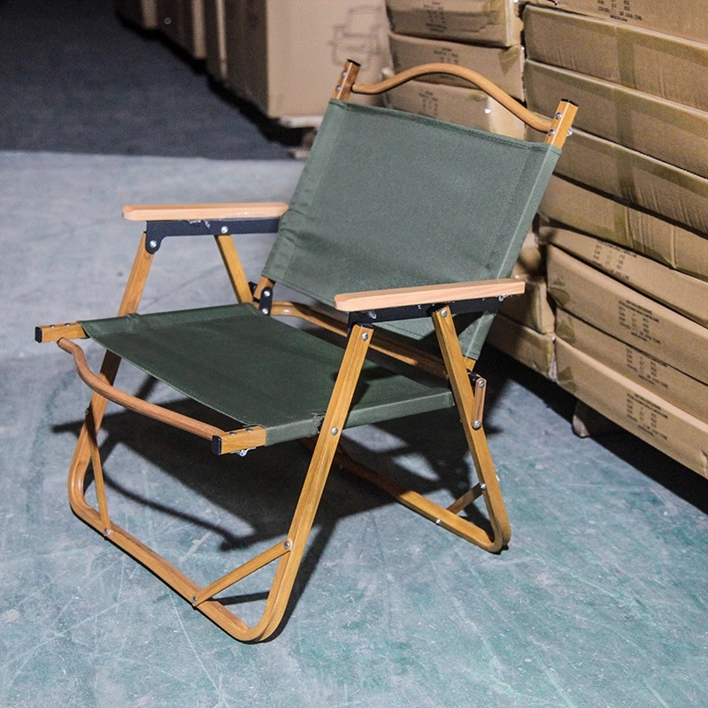 Wood Folding Camping Oxford Chair 7