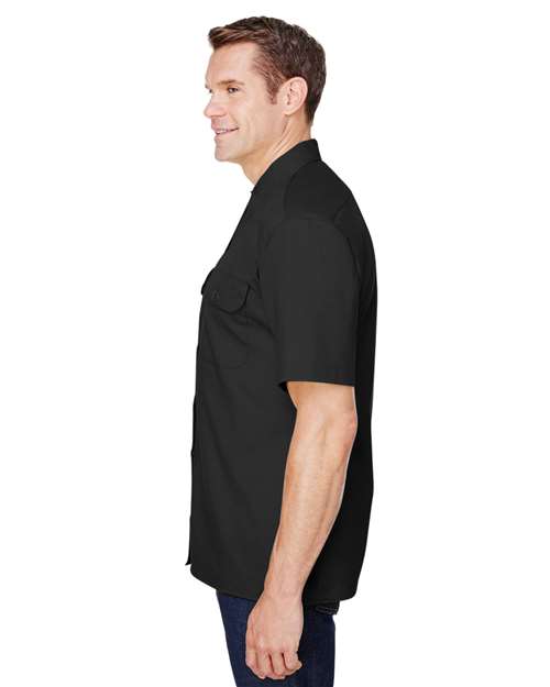 FLEX Short-Sleeve Twill Work Shirt