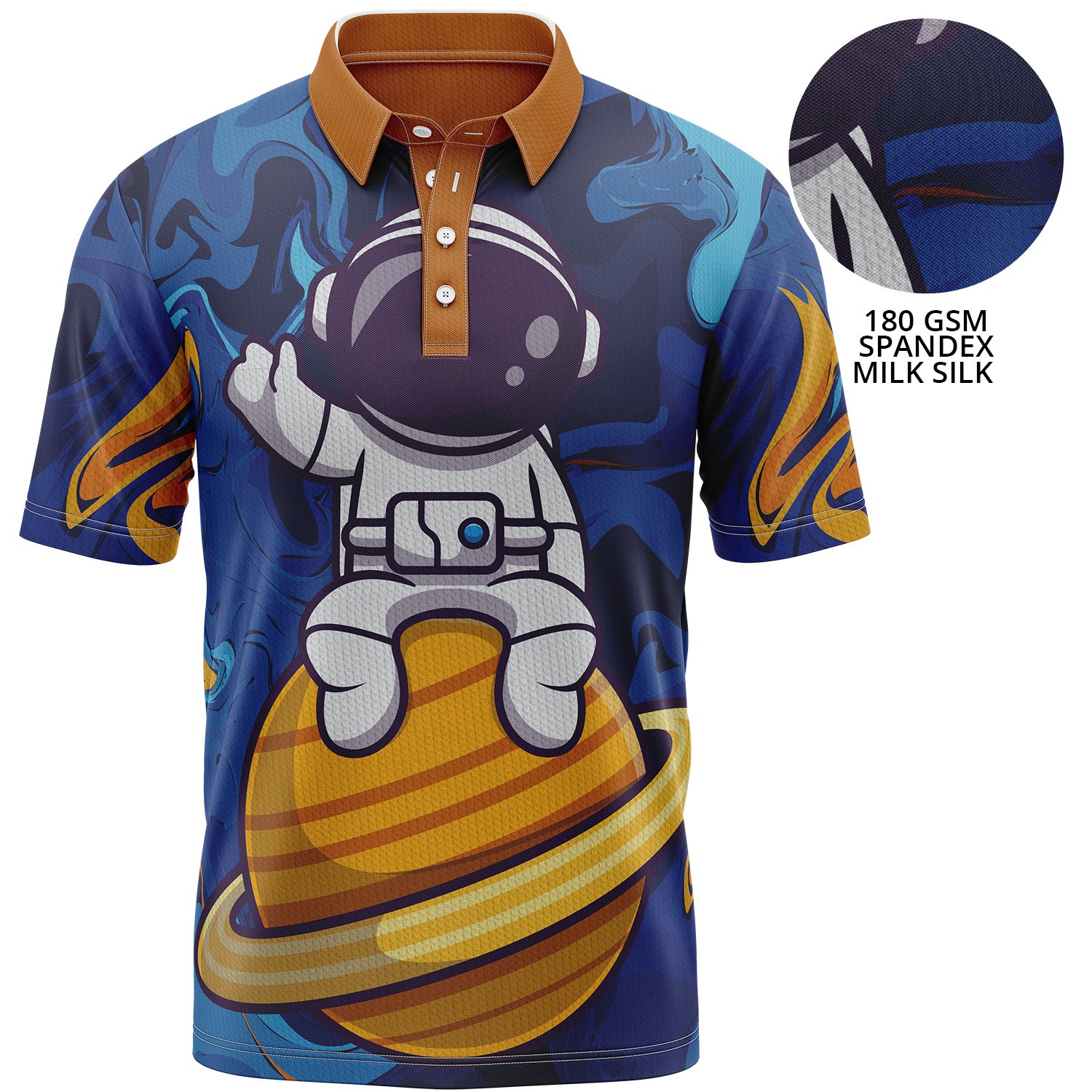 Youth 180 GSM Spandex Milk Silk Sublimation Polo shirts 1