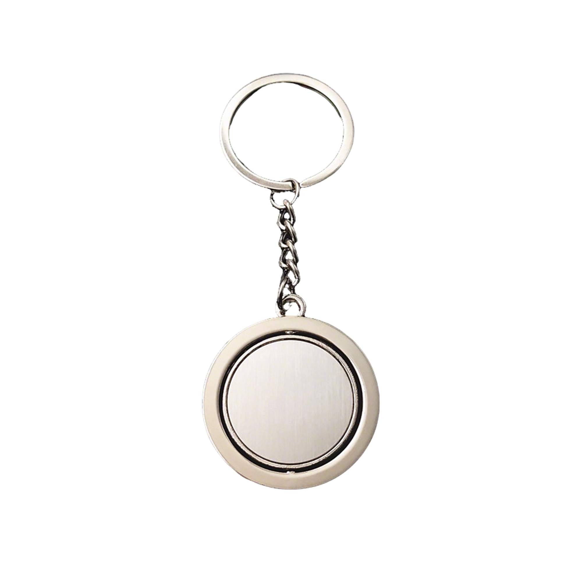 Zinc Alloy Rotatable Emblem Key Ring 3.6" Length 2