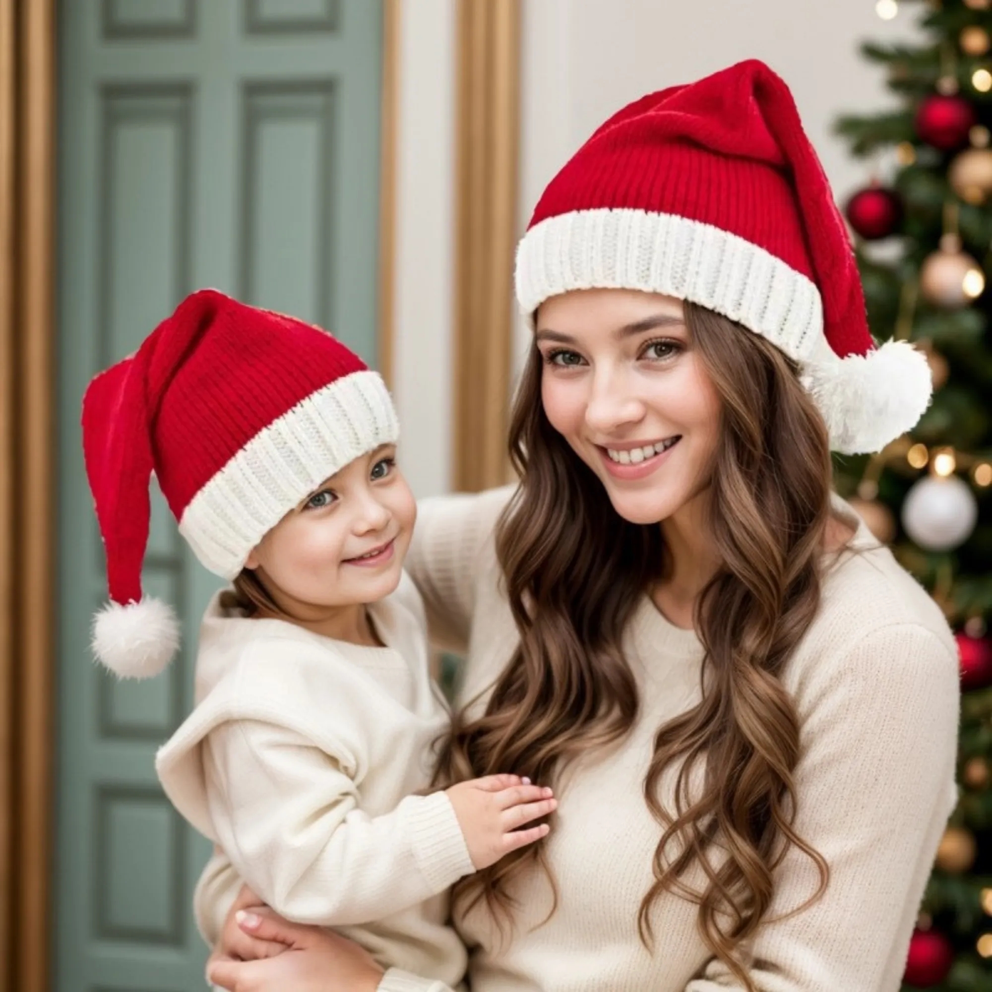 Family Matching Christmas Knit Hats 4