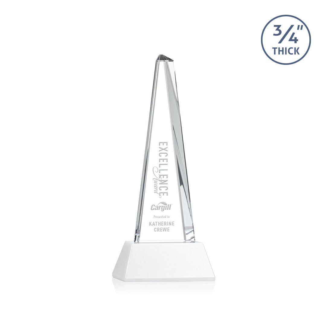 Majestic Tower Award on Newhaven Base - White 10